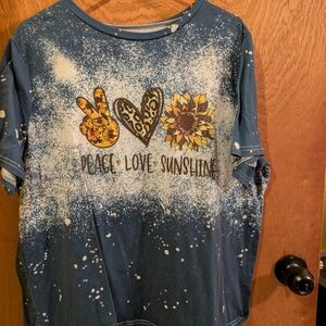 Peace Love Sunshine Blue T-Shirt